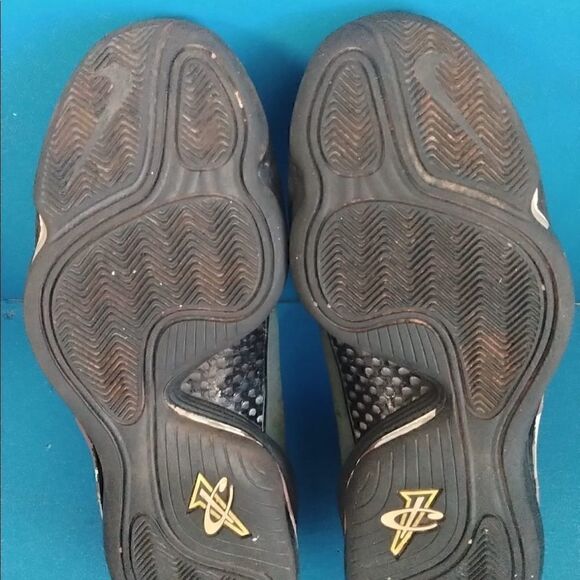 Mens Sz 9.5 Nike Air Camo Penny Hardaway V Basketball Sneakers Shoes 628569-307 - Picture 7 of 8